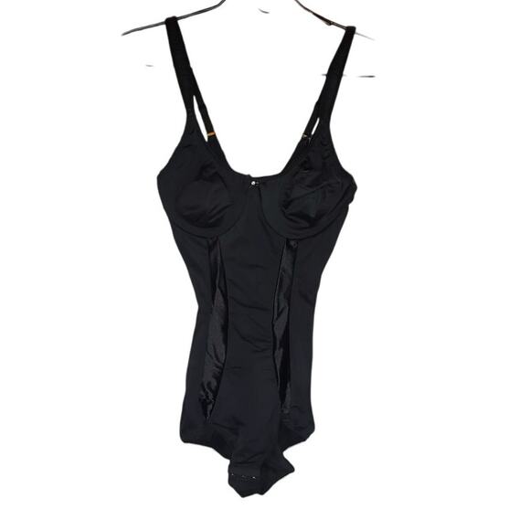 Marilyn Monroe Black Body Shapewear Bodysuit Size Large - Picture 1 of 7